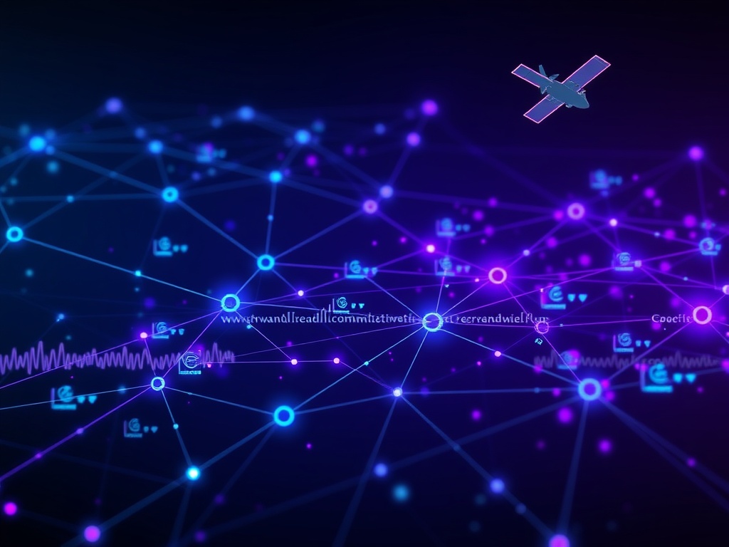 Secure battlefield communications network visualization