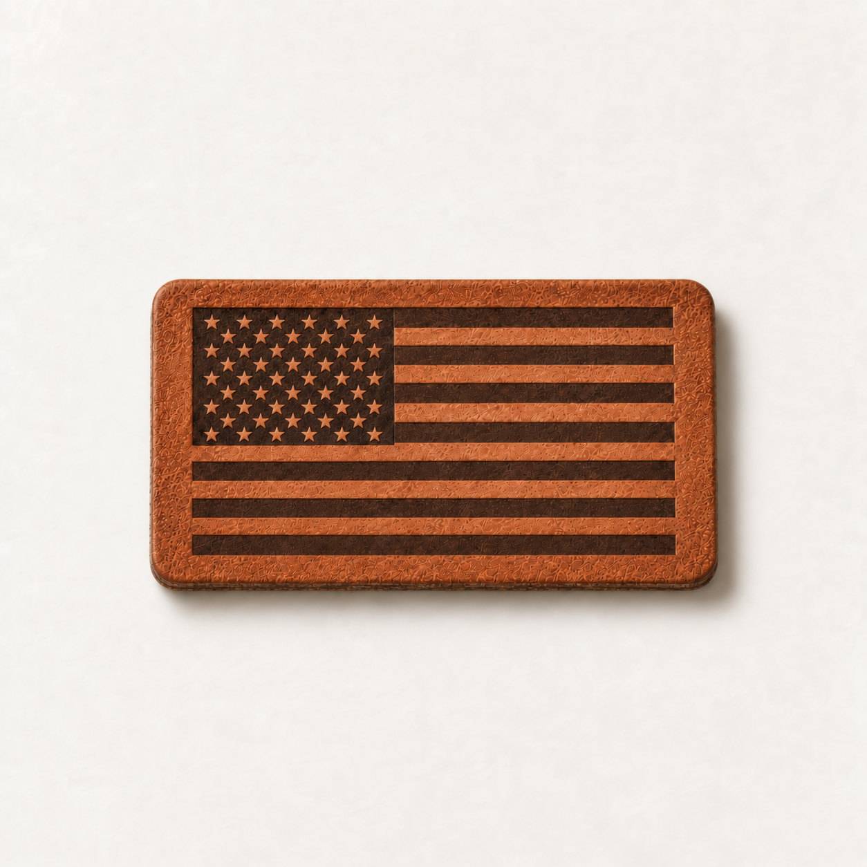 Set of leather patches with custom engraved designs and monograms