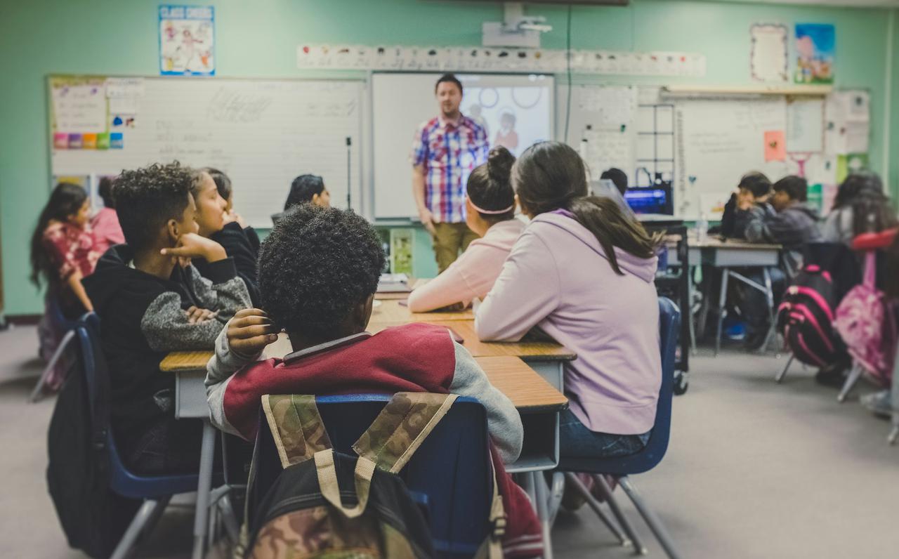 Classroom full of students