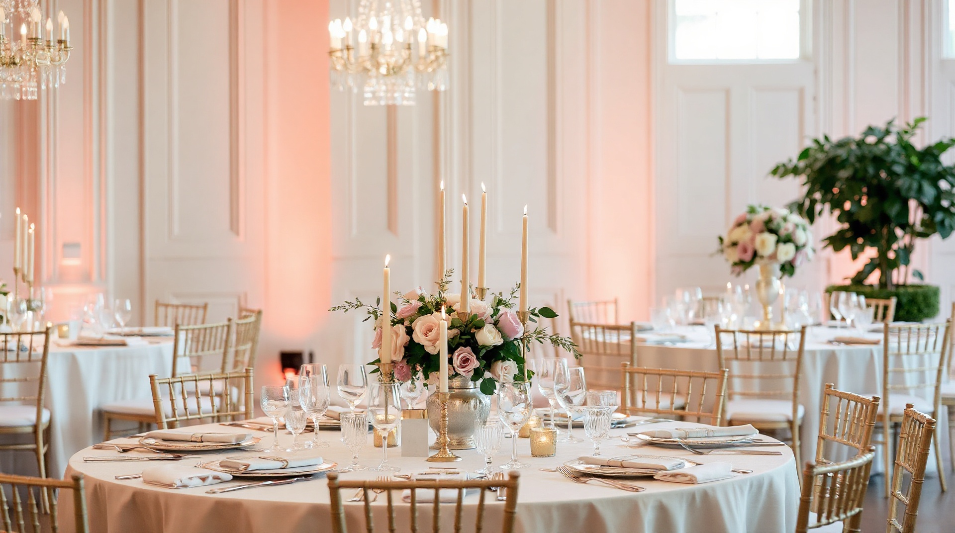 Elegant wedding reception