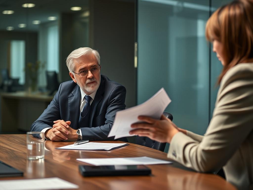 A close up shot of a real estate agent and