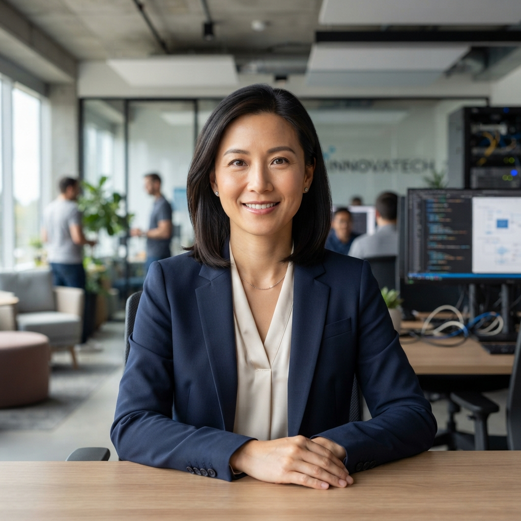 Professional portrait of Sarah Chen