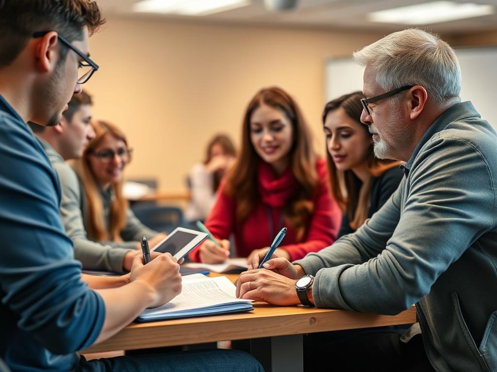 A training session in progress with educators engaged in learning