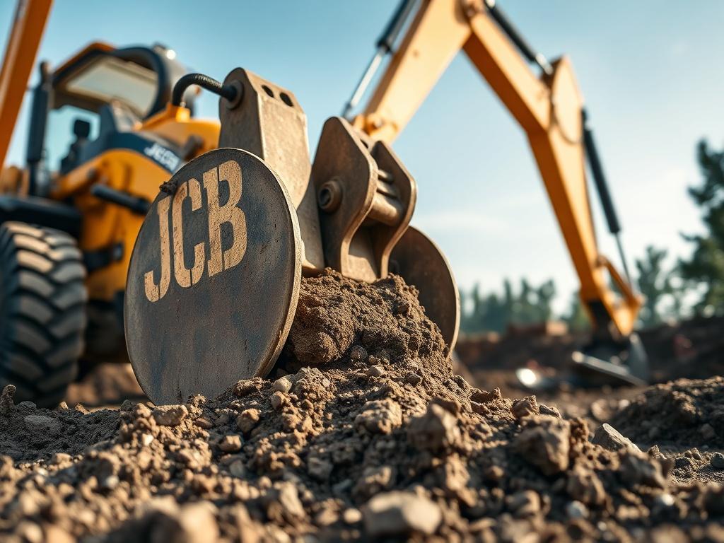 A close up shot of an excavation machine, specifically a