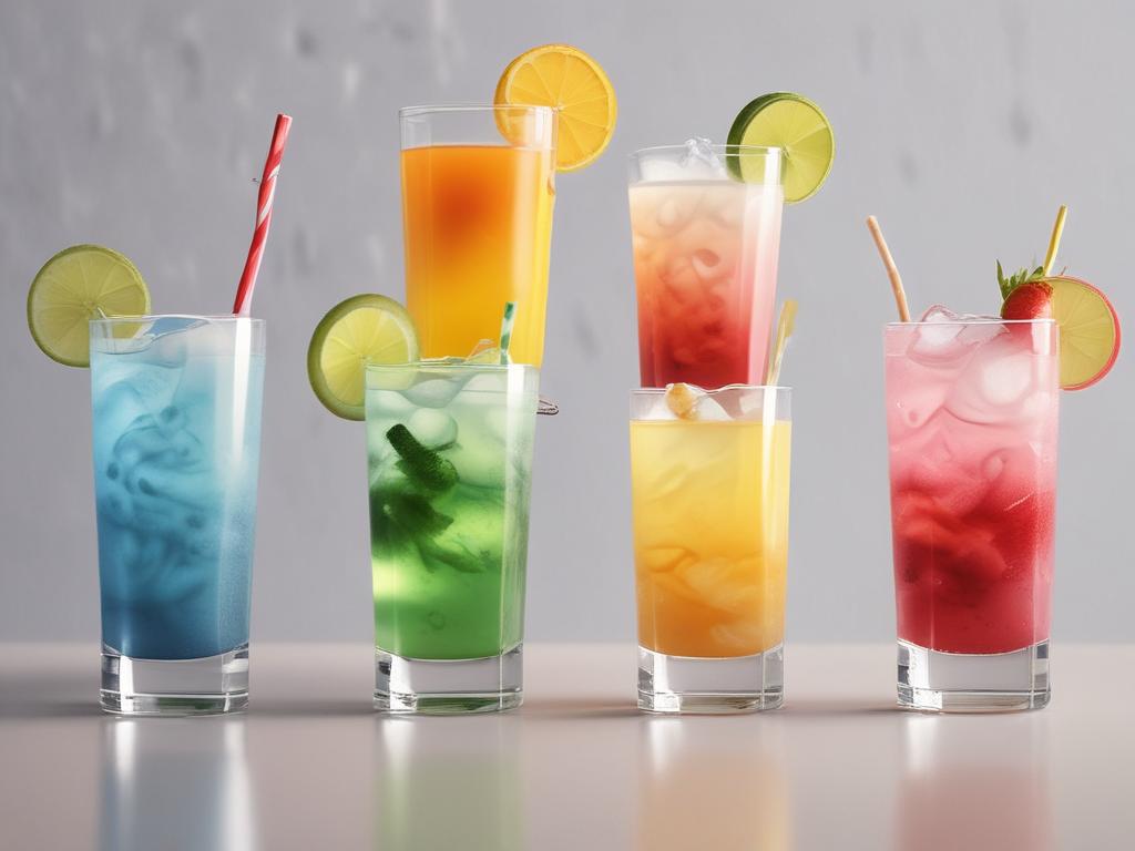 mocktails, non-alcoholic drinks, refreshing beverages