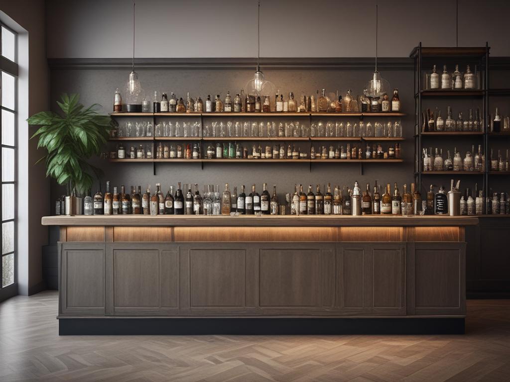 event bar setup, professional bartending, organized bar