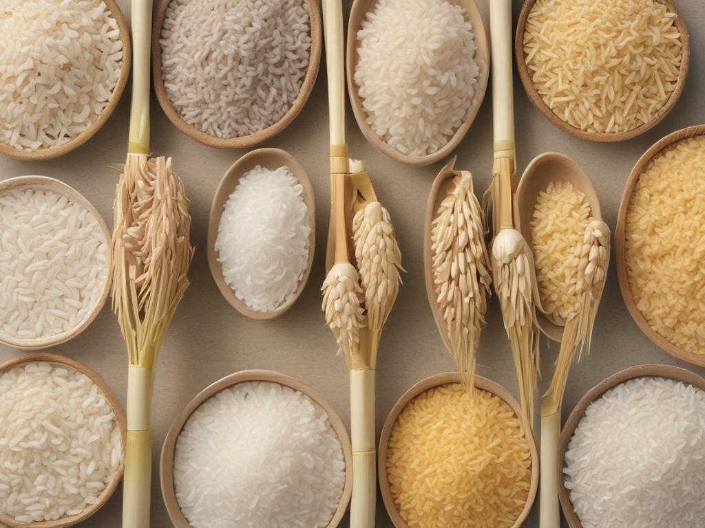 organic rice, healthy food, grains