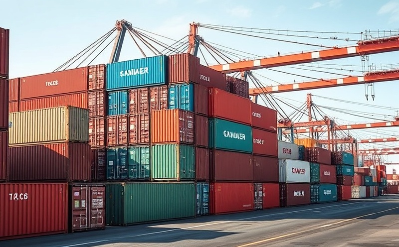 Shipping containers at port