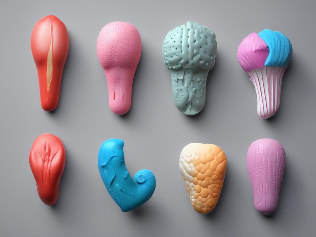 high-resolution image of various Silicone Prosthetics pieces displayed on a clean, neutral background, showcasing their realistic textures and colors.