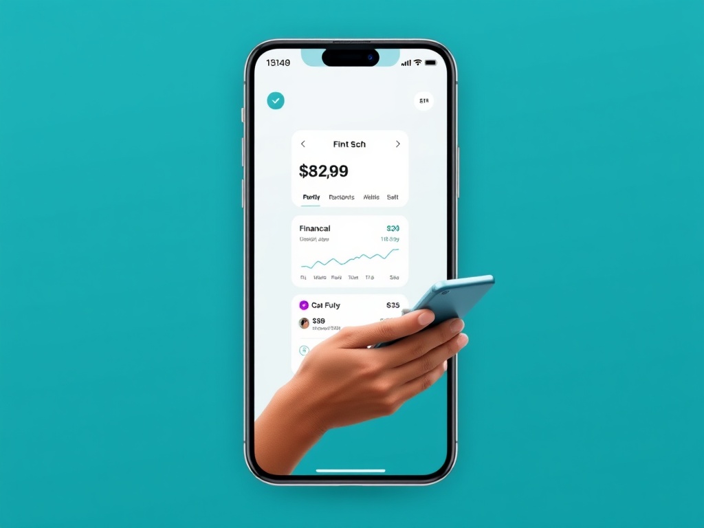 Mobile app showing easy loan application
