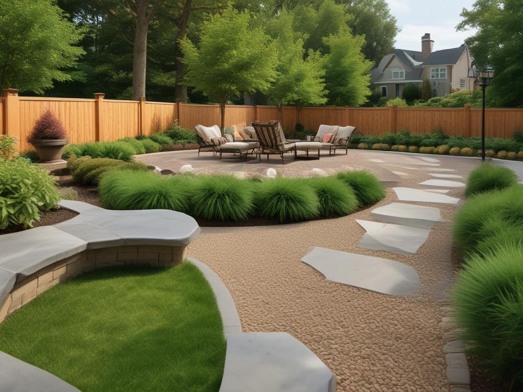 Here are some keywords to generate an image that reflects the blog titled "Landscape and Patio Design-Build Companies vs. Traditional Landscaping Services":

- Landscape design
- Patio construction
- Outdoor spaces
- Modern landscaping
- Garden transformation
- Hardscaping elements
- Greenery and plants
- Professional landscapers
- Building materials
- Comparison visual
- Landscaped backyard
- Design blueprint
- Outdoor living
- Before and after
- Traditional gardening tools

Using these keywords can help c