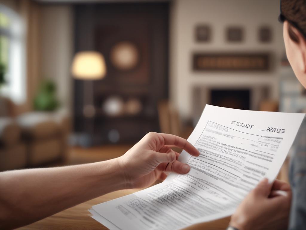 A close up shot of a person holding a contract