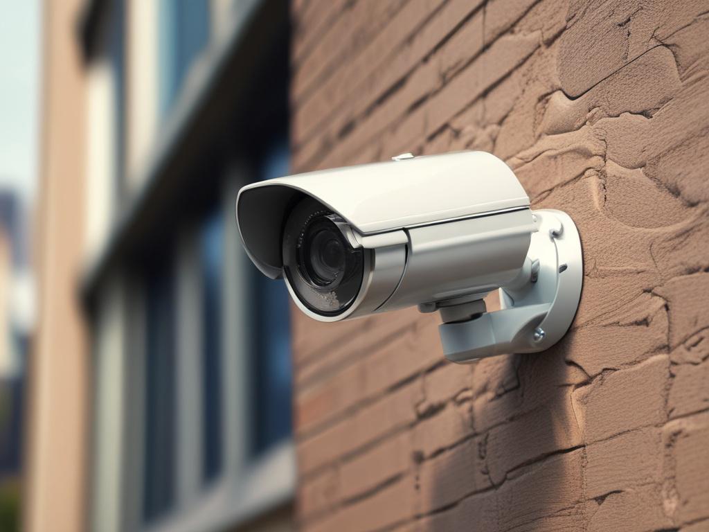 A close up shot of a high definition security camera