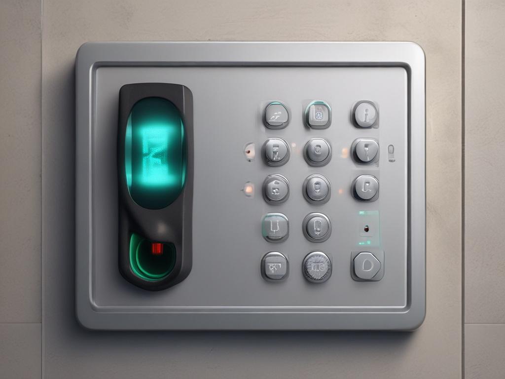 A close up shot of a sleek and modern access