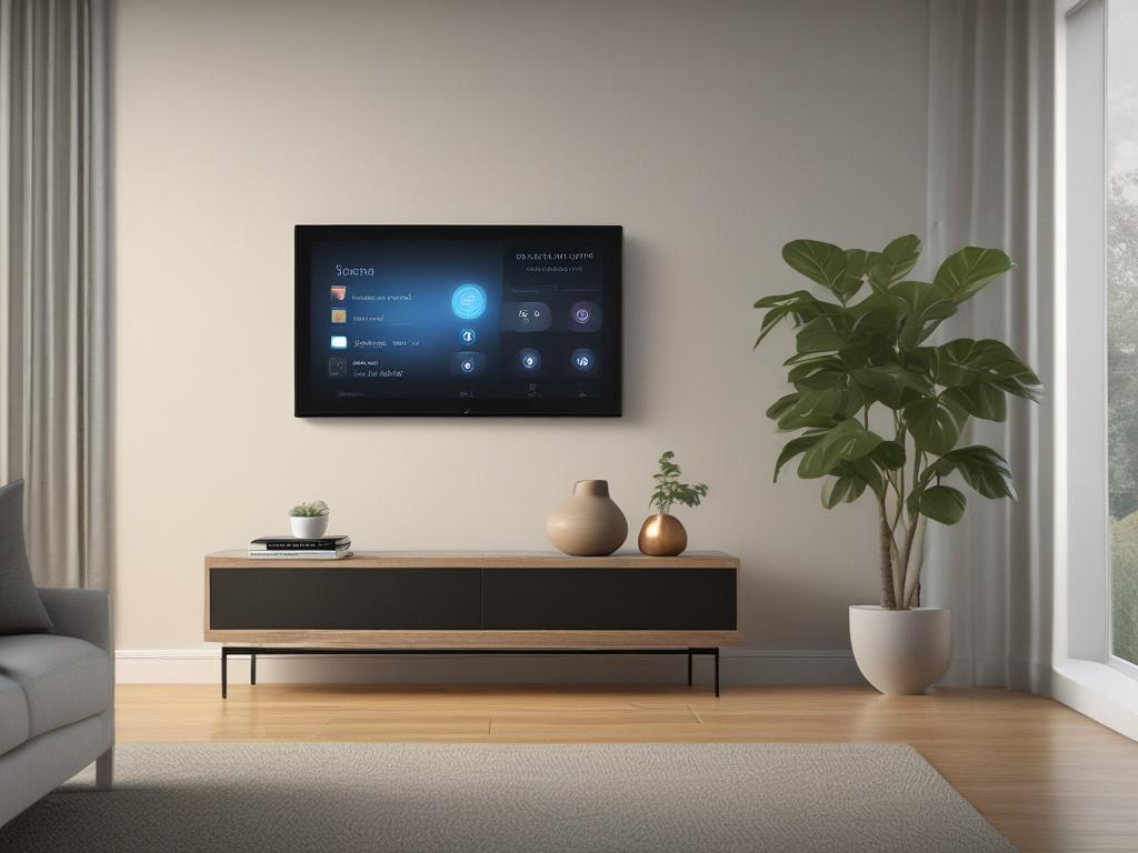 A hyper realistic close up of a modern smart home