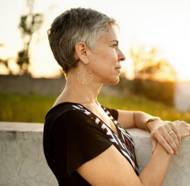 Woman contemplating her health