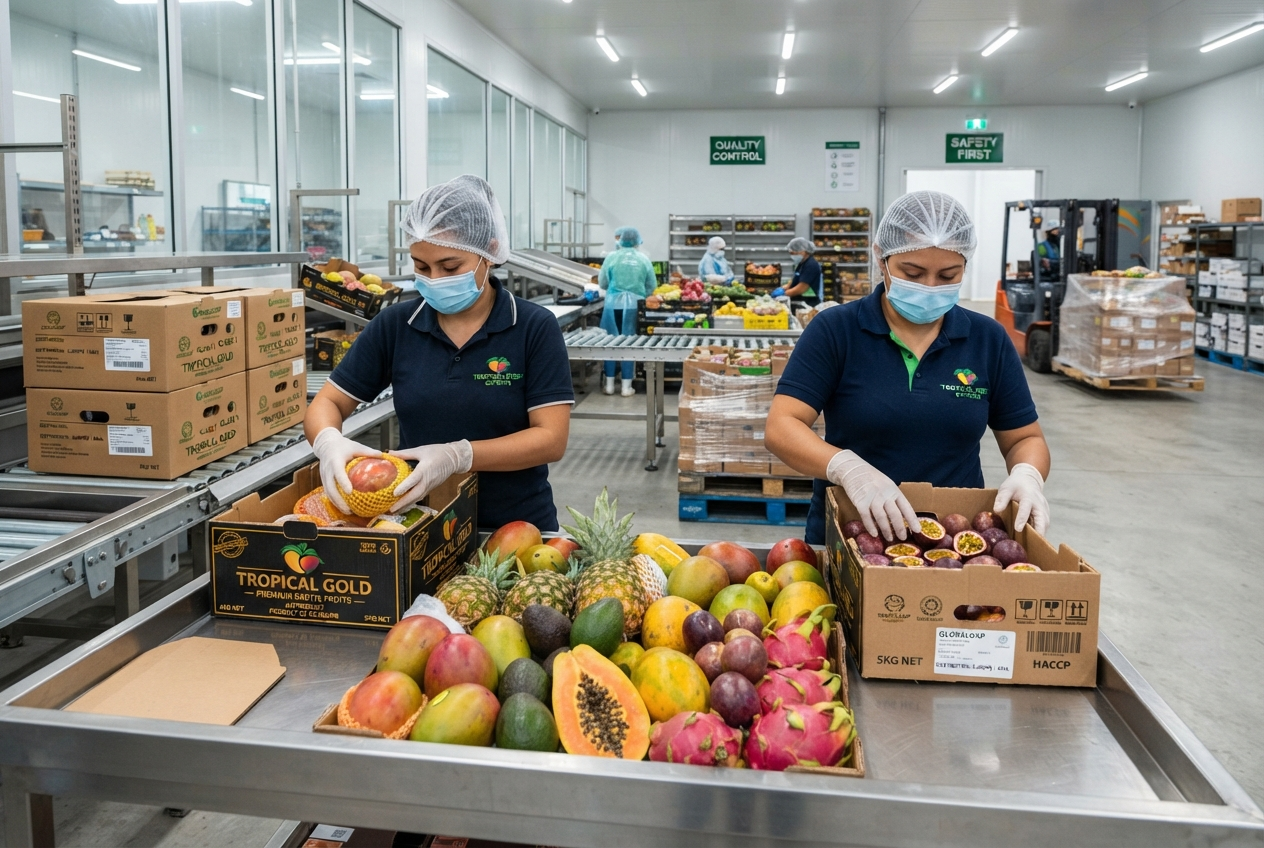 Exportación de frutas tropicales