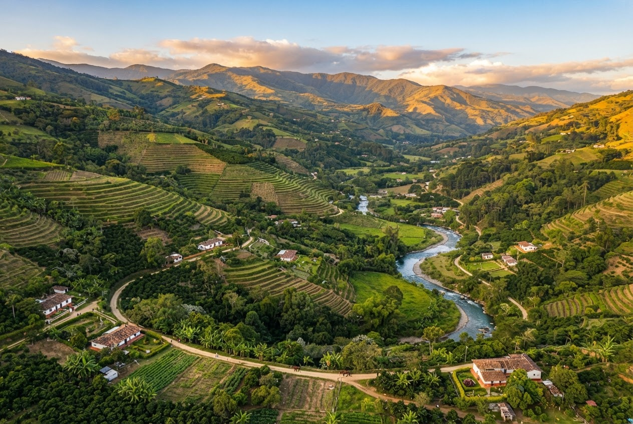 Paisaje agrícola colombiano