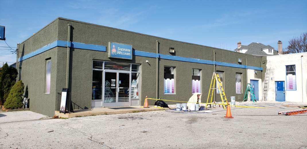 Exterior of local business