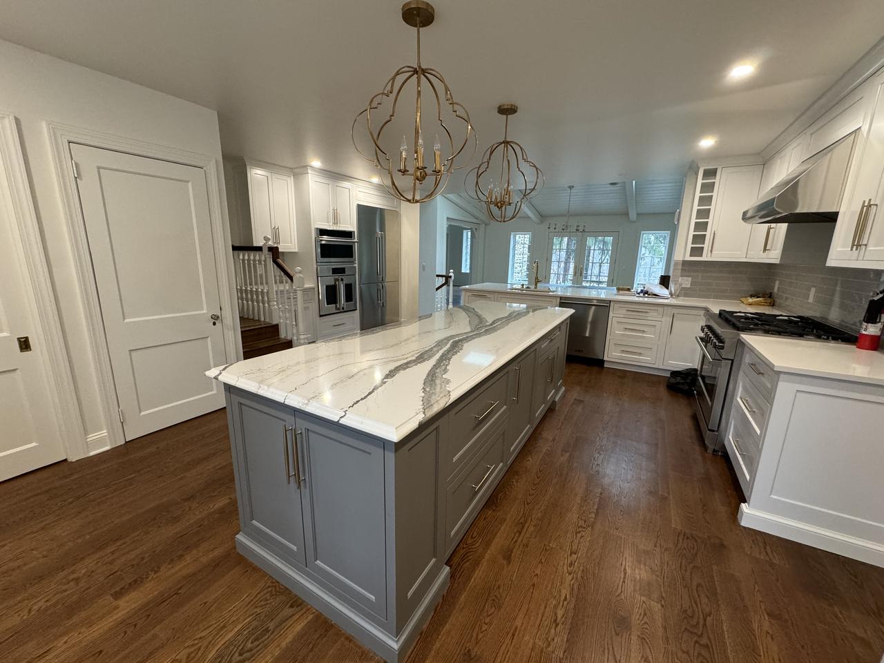 Kitchen interior with fresh paint