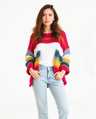 Colorful Knit Sweater