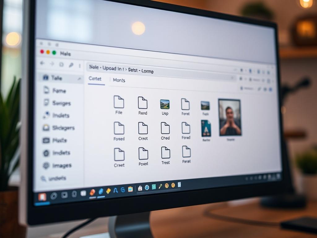 A close up shot of a modern computer screen displaying