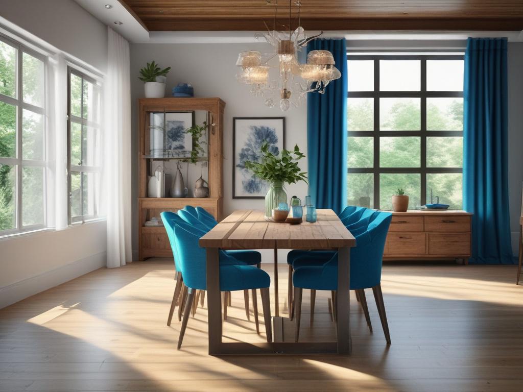 a custom built dining table made from reclaimed wood, featuring