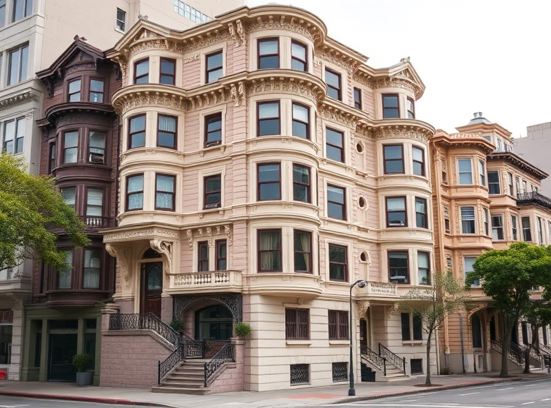 Victorian-style apartment building in Pacific Heights