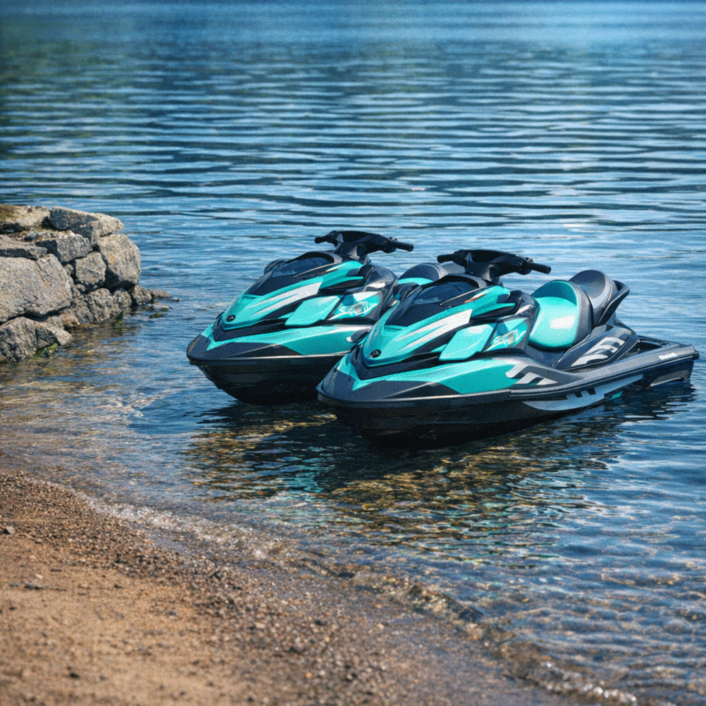 Two premium Kawasaki Ultra LX jet skis ready for your adventure