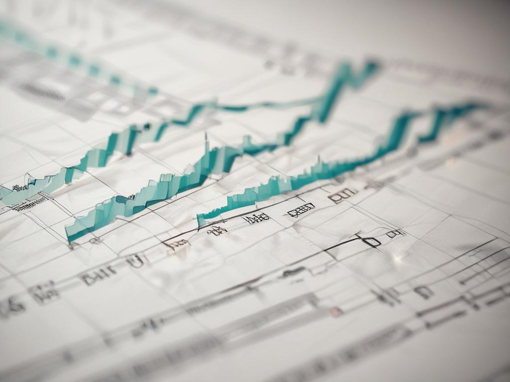 a close up of a financial chart showing risk assessment