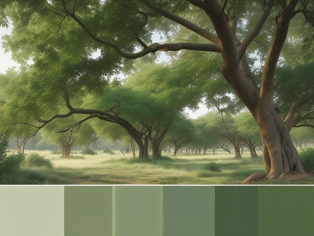 mature Moringa trees, lush green, nutrient rich, gardening, wellness