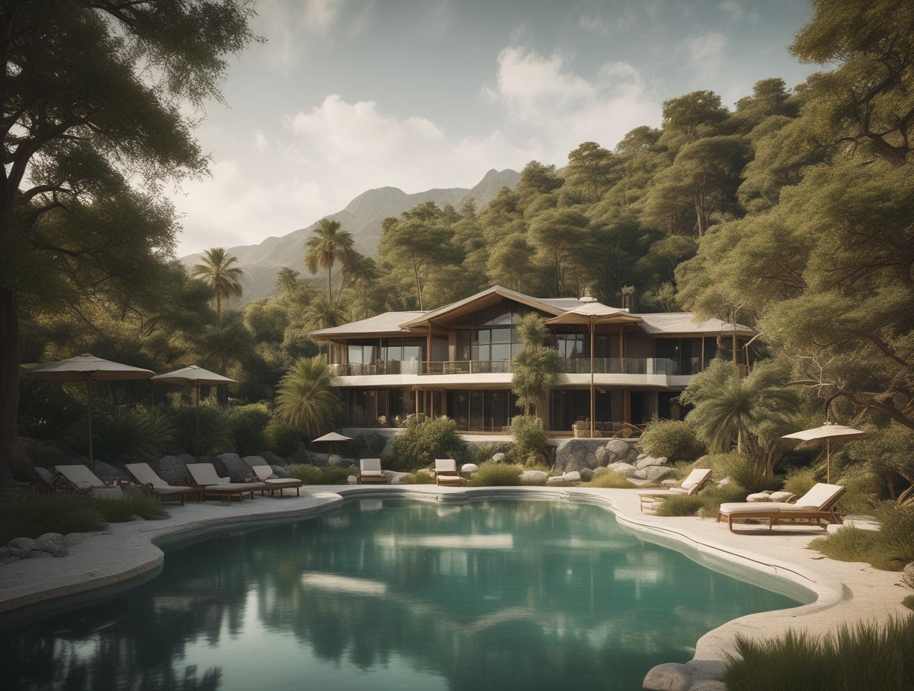 luxury resort in nature