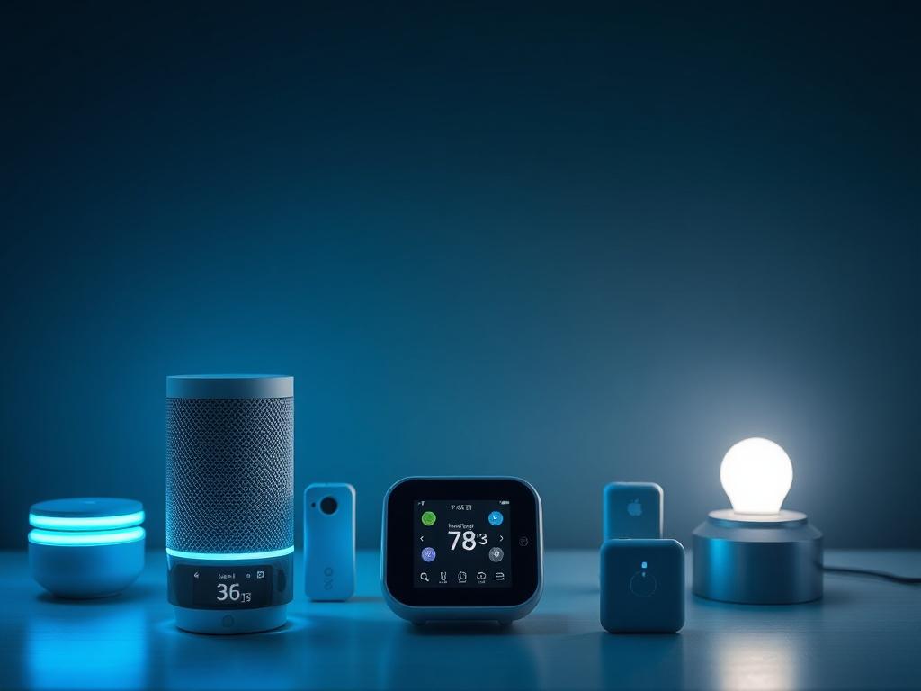 A realistic high resolution image of a modern smart home