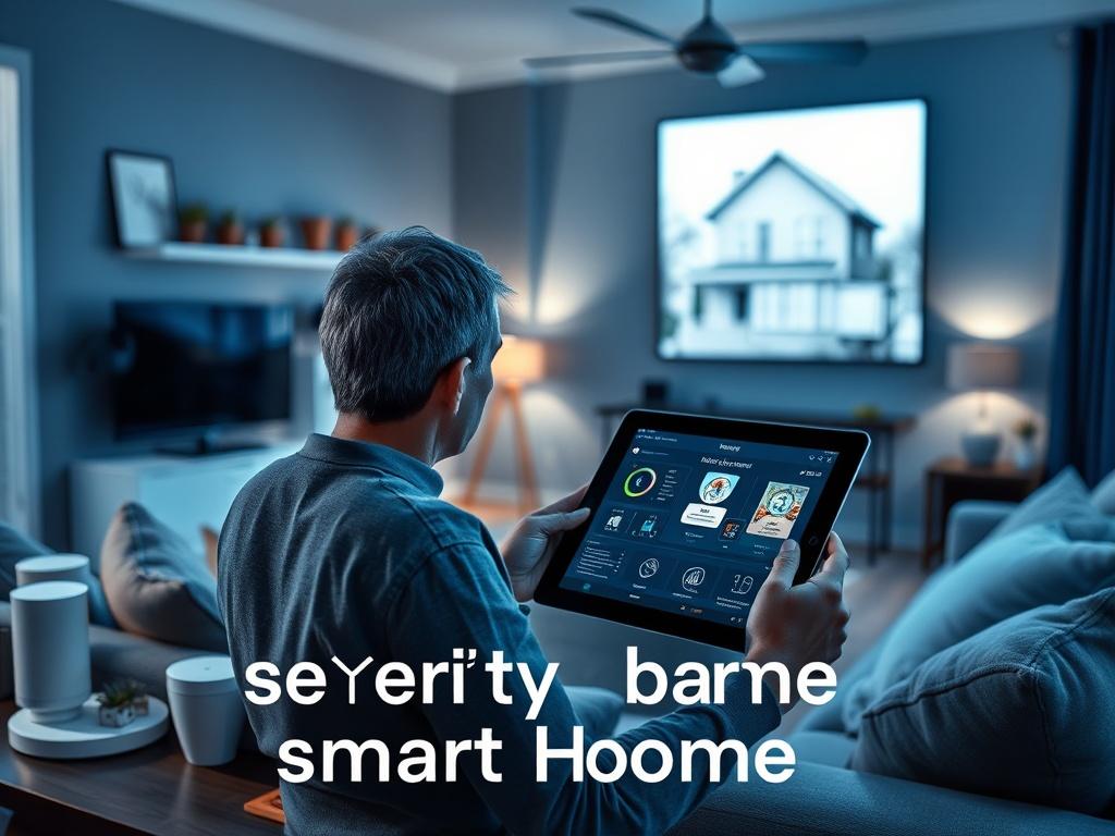 A realistic high resolution image of a person monitoring their