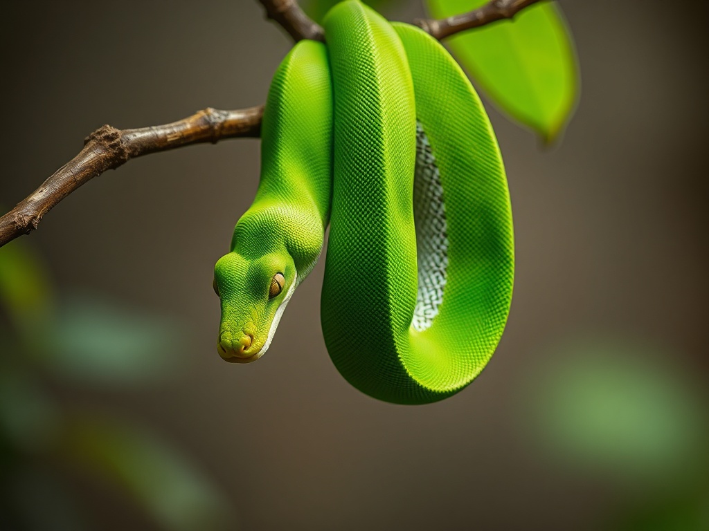Green Tree Python - Blue