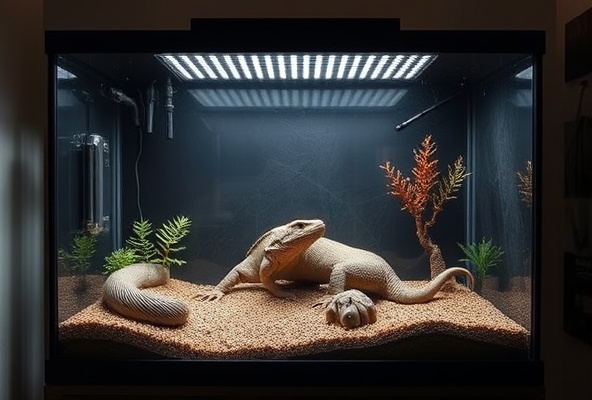 Custom reptile tank with climate control