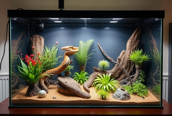 Custom professional reptile enclosure