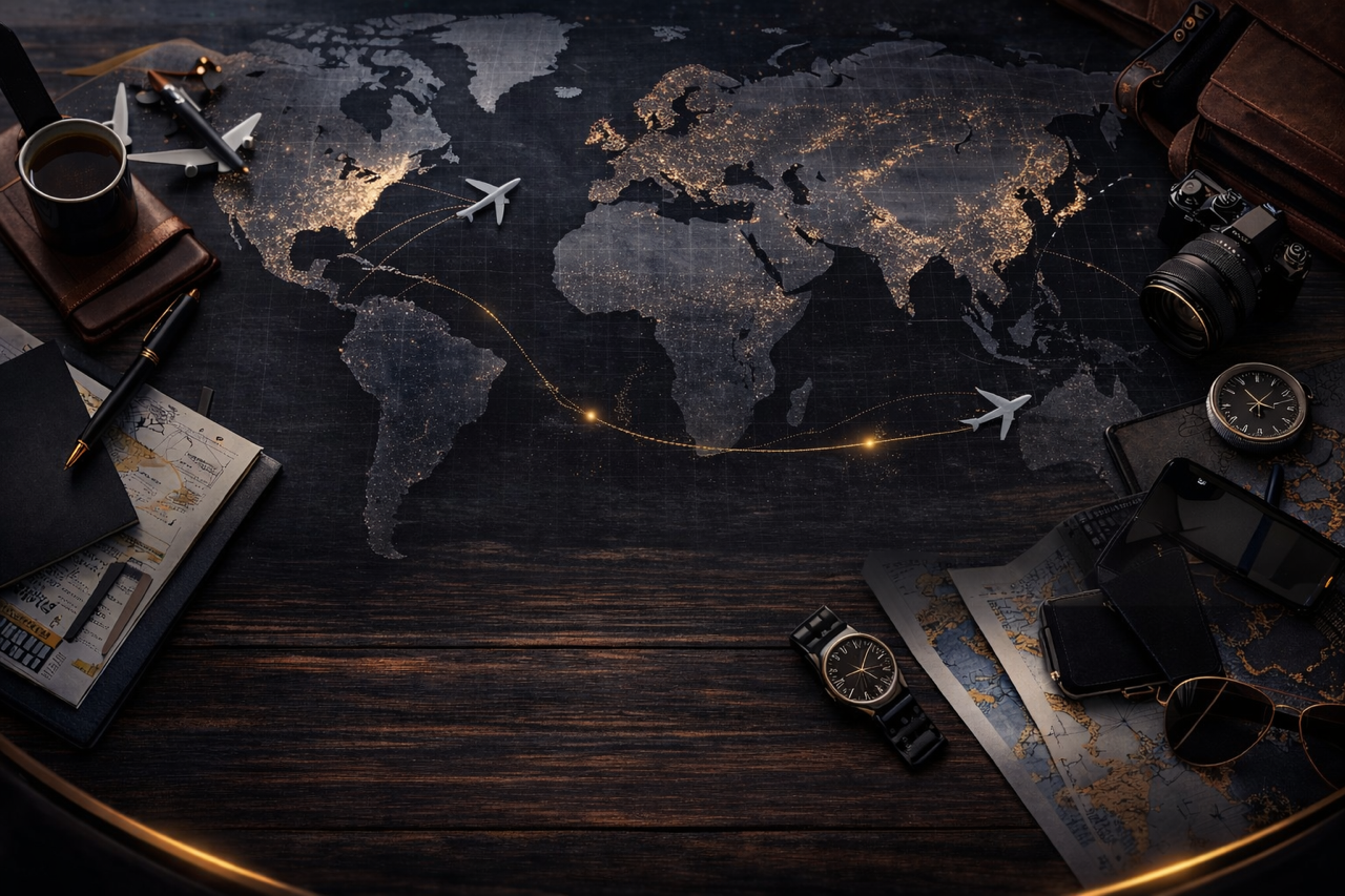 Global travel routes and international security network