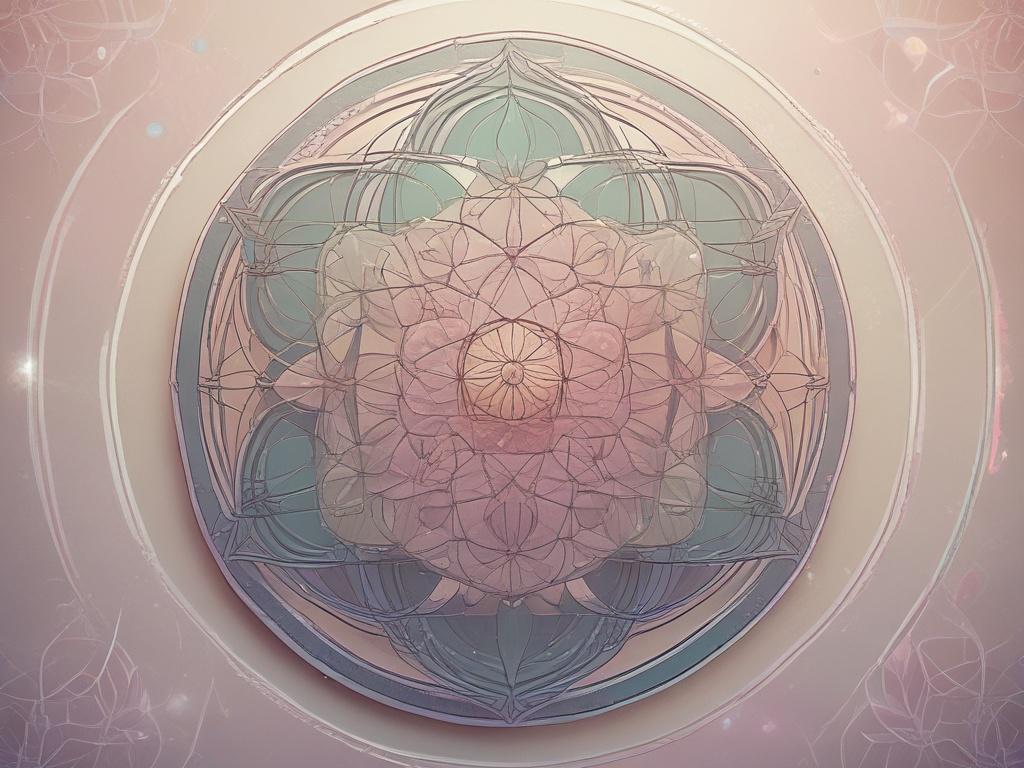 An intricate and visually stunning representation of Sacred Geometry, featuring