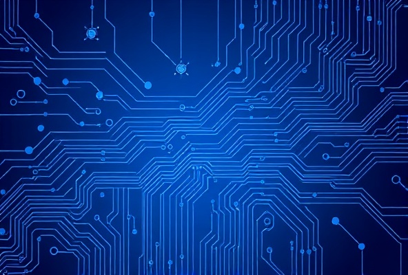 Tech pattern with circuit board elements