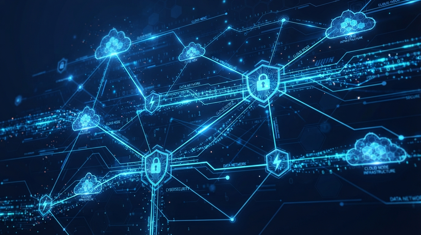 Futuristic technology background with network connections