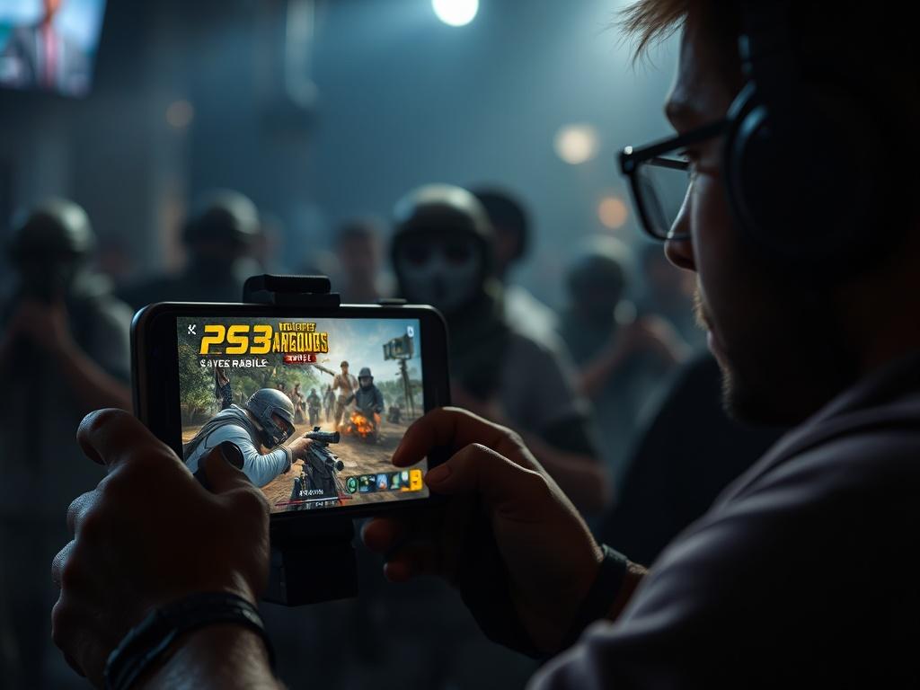 A high resolution image showcasing an intense gaming environment, featuring
