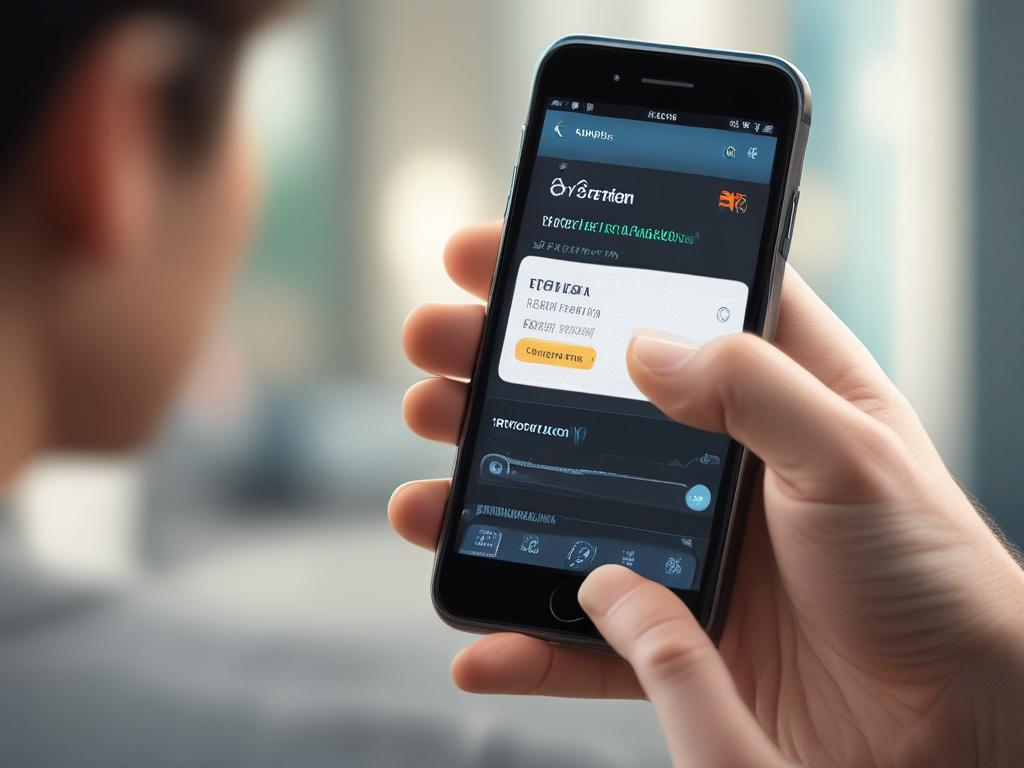 A close up shot of a smartphone displaying personalized health