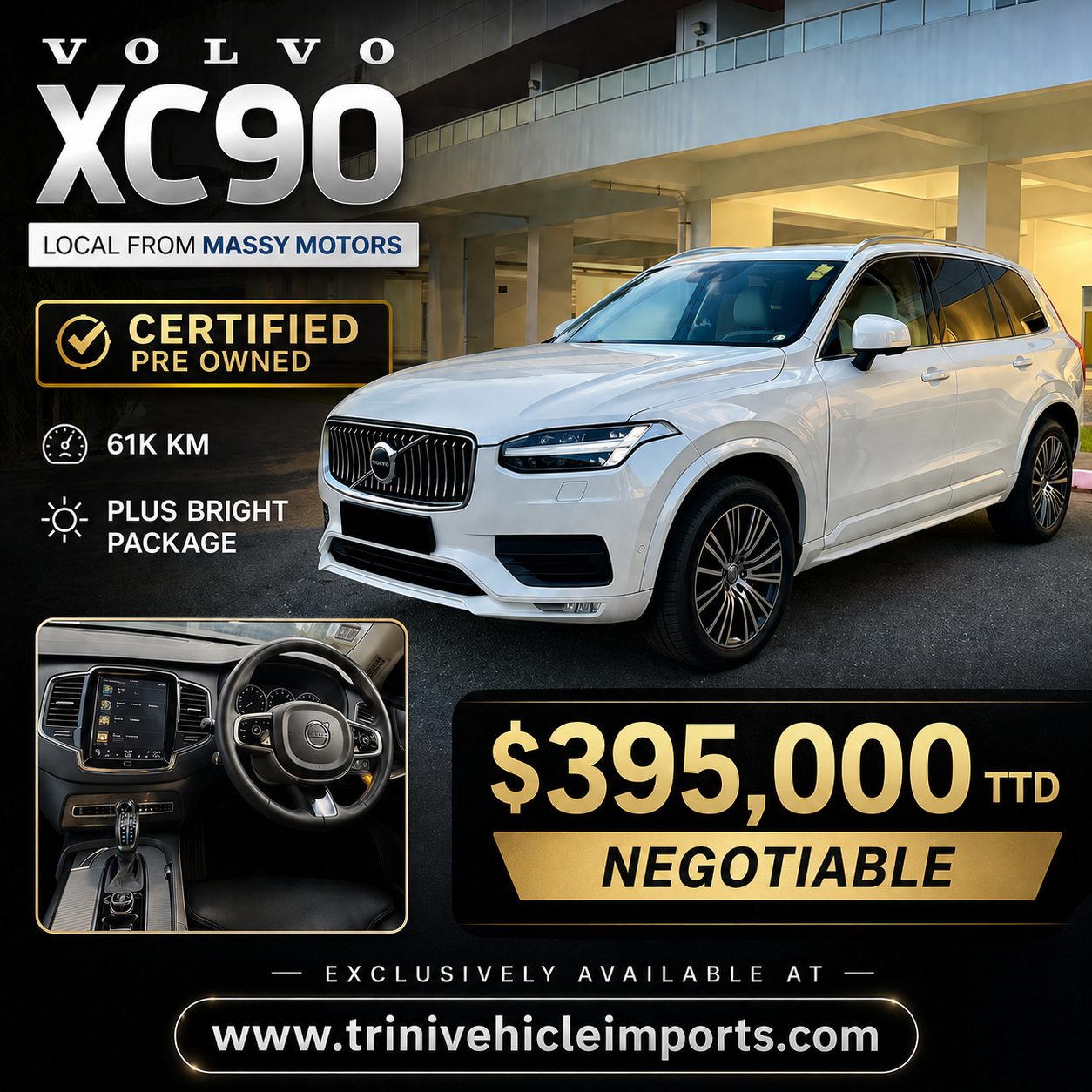 Volvo XC90 - SUV available in Trinidad & Tobago - Trini Vehicle Imports