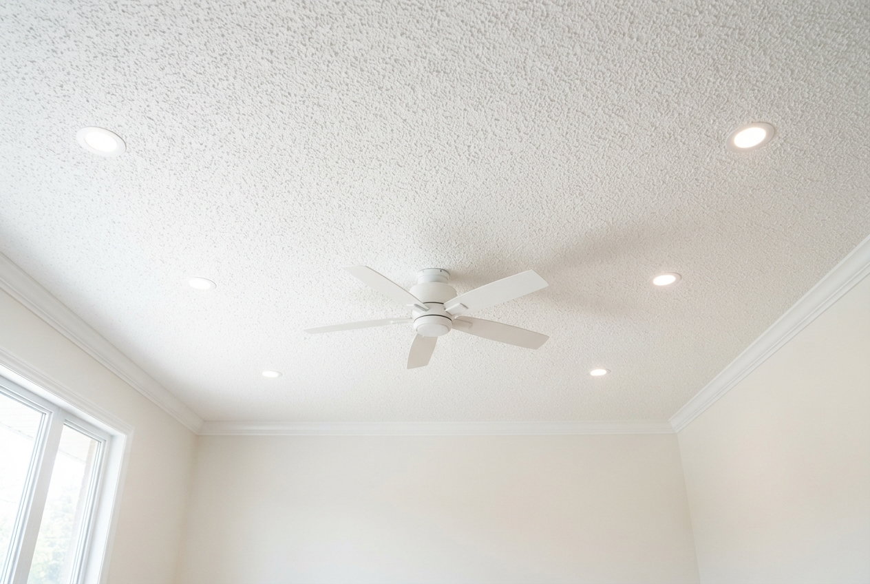 Textured ceiling finish