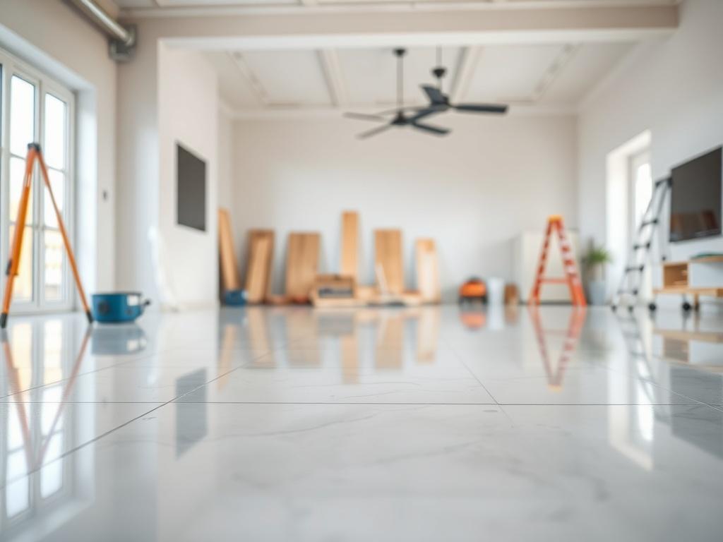 A hyper realistic close up shot of a clean living