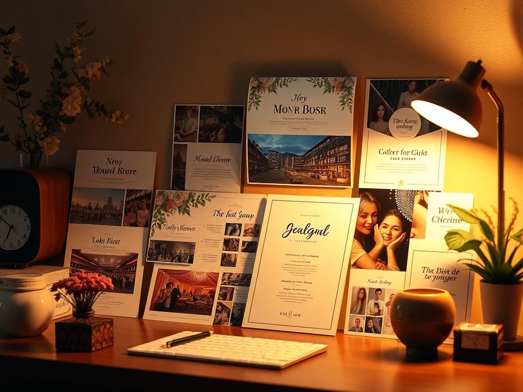 A collection of beautifully designed editable templates displayed on a