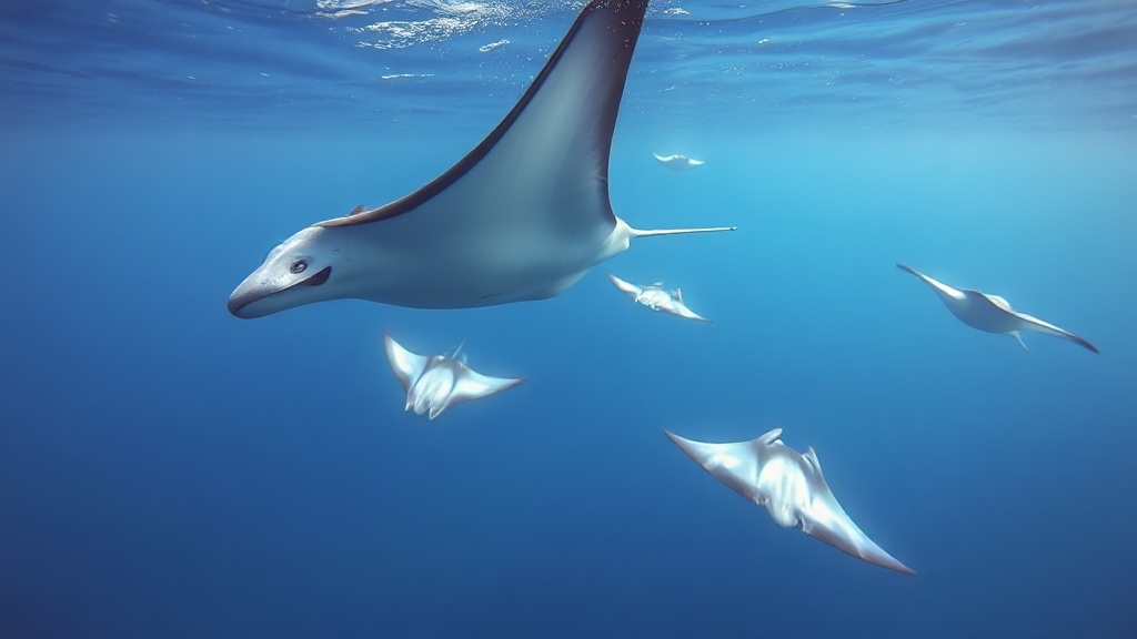 Mobula Ray Encounter – Slow Motion