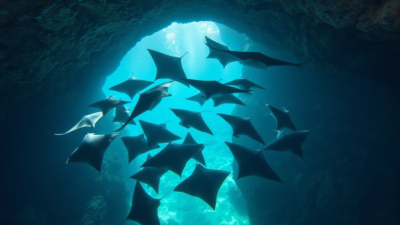 Mobula Rays at The Corridor