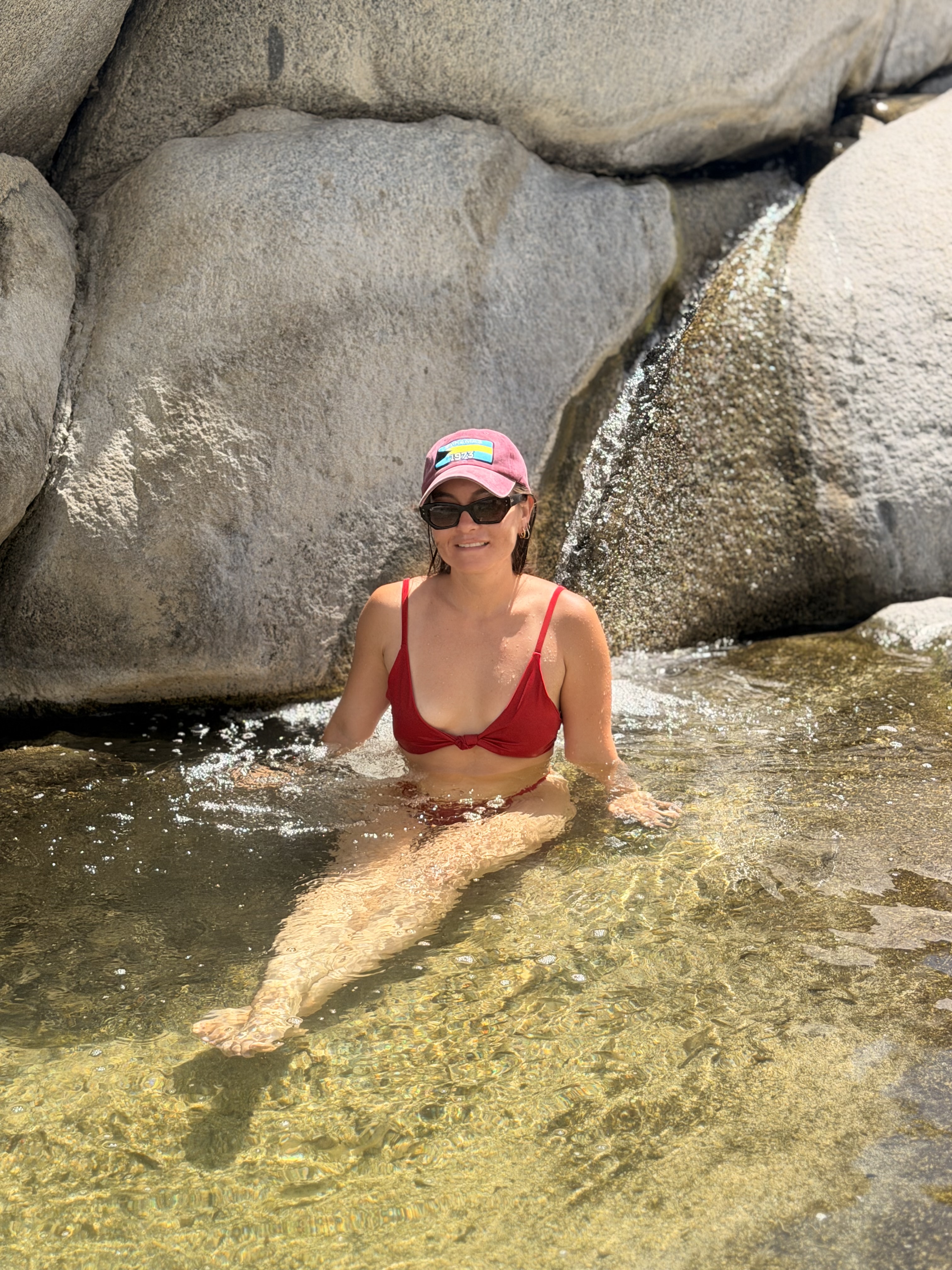 Natural swimming pool in Sierra de la Laguna mountains